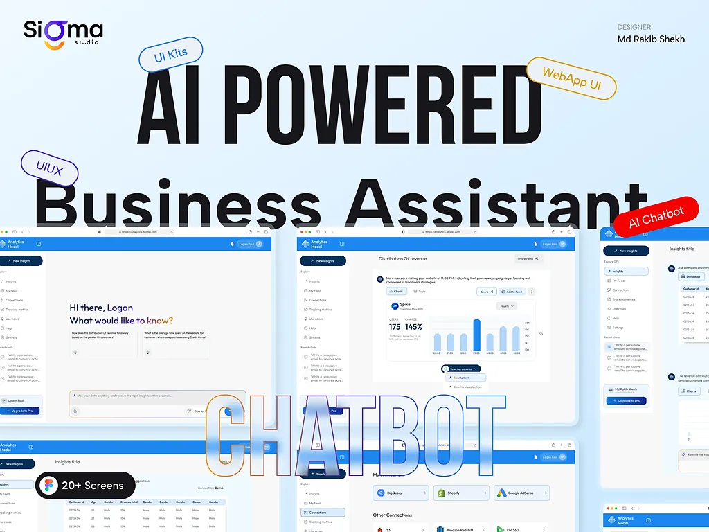 AI Business Assistant interface