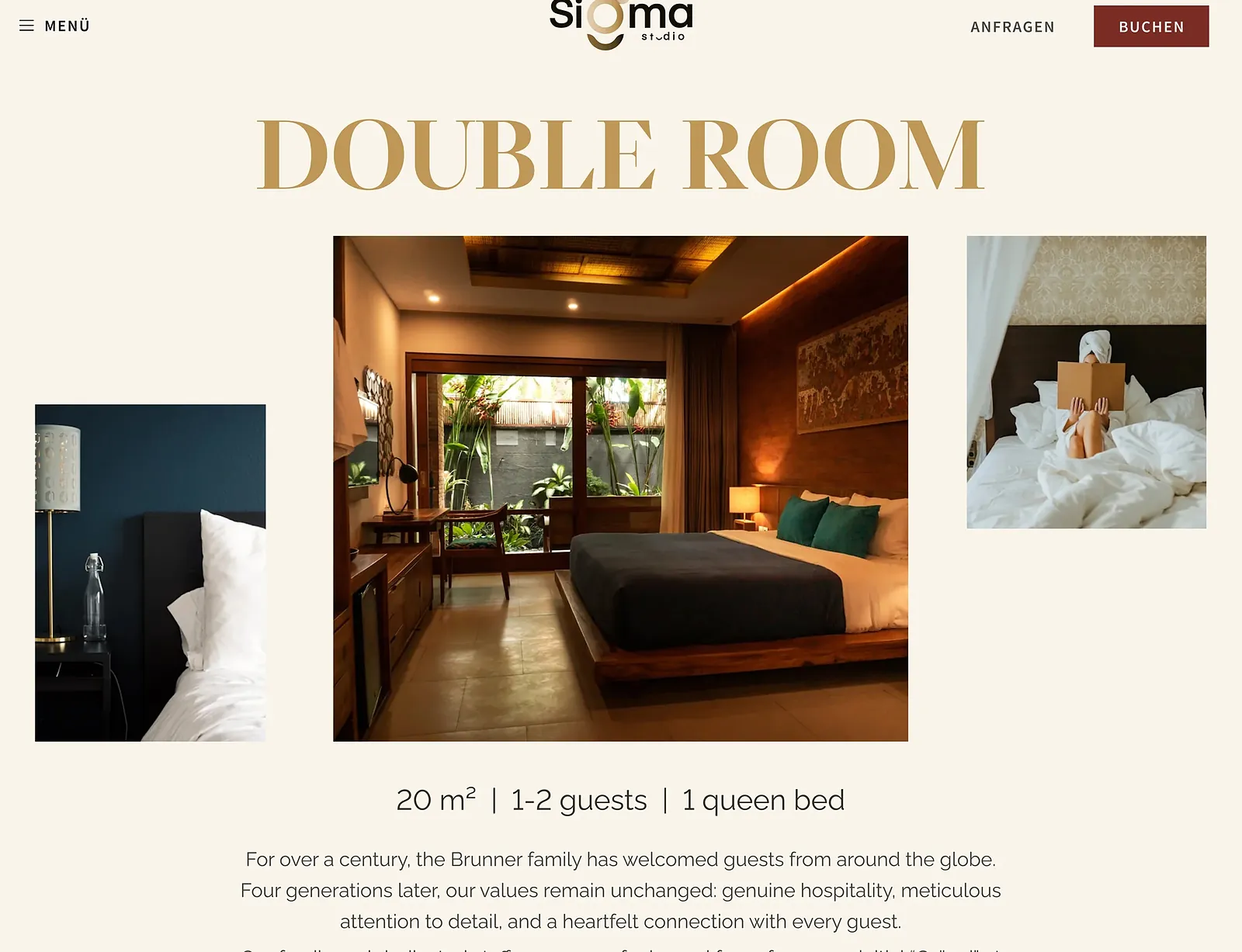 Room details page