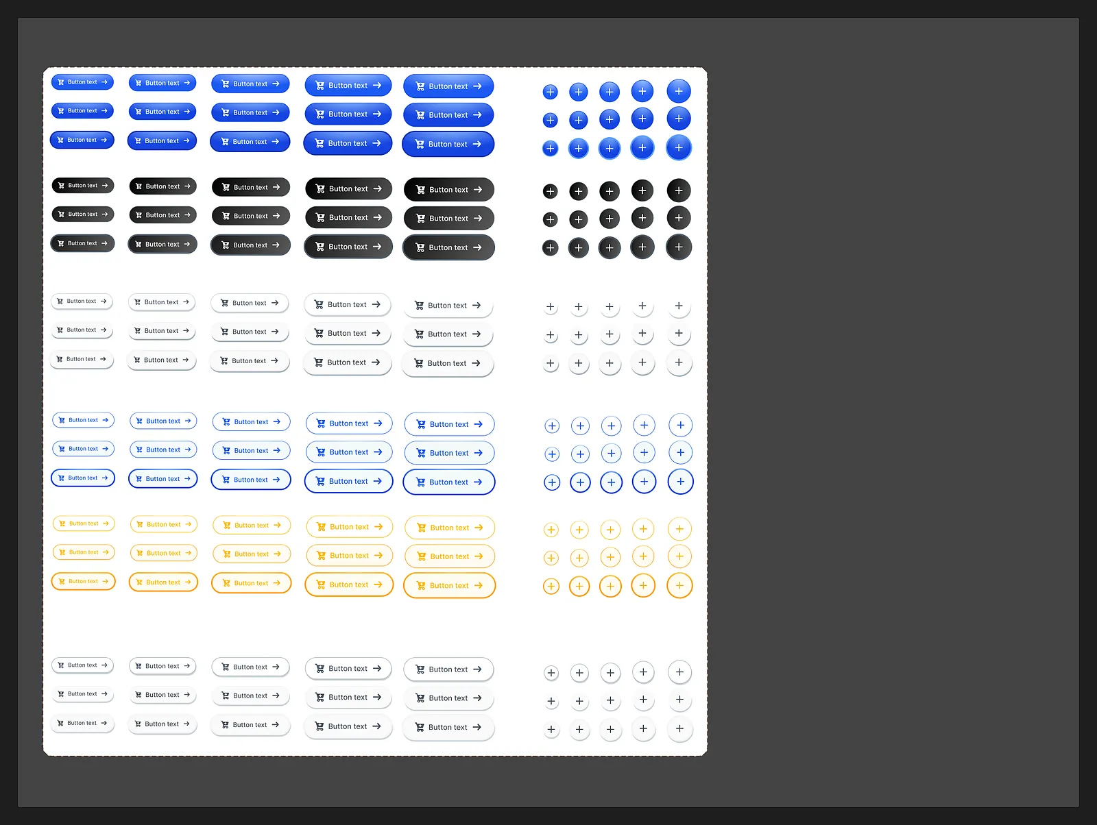 BrandingCat design system: buttons and controls