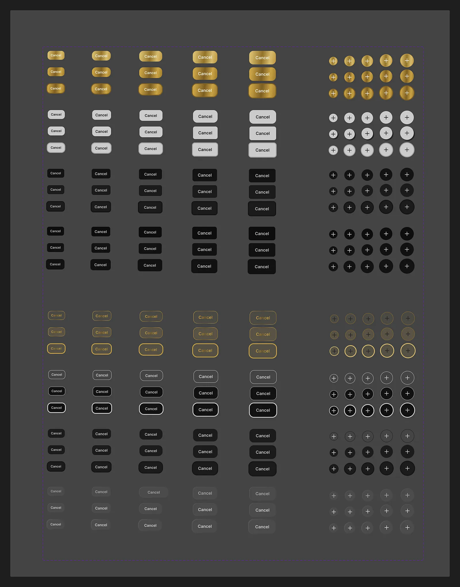 Bibaho design system: buttons and controls